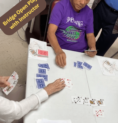 Social bridge game at the Life Enrichment CEnter